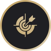 Circular target and arrow design